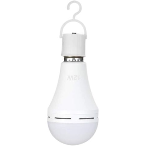 Zoternen 1 ampoules LED d'urgence multifonctions rechargeables 12 W,équivalent 60 W,6000 K,lampe suspendue d'extérieur lumineuse pour panne de courant,camping, fêtes de jardin – E26/E27,AC100  240 V.