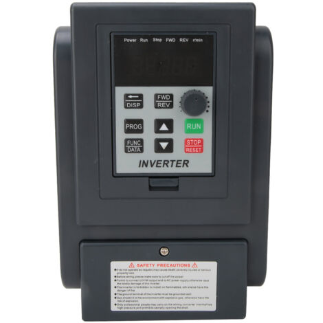 Zoternen – Convertisseur de tension 2.2kW – Entrée monophasée 220V – Sortie triphasée 380V – Contrôle de vitesse et démarrage précis