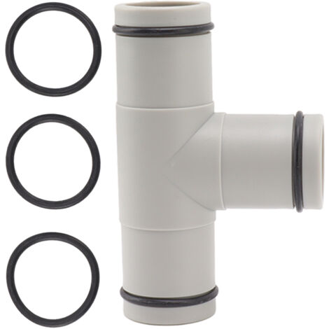 Valve à piston de tuyau en forme de T, 1.25 pouces, en plastique, double fente, pour piscine hors sol