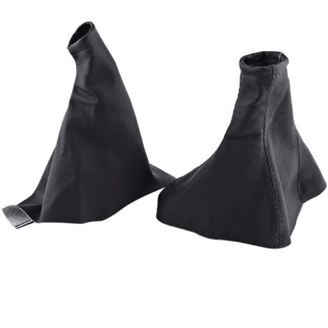 Soufflet de levier de vitesses Fydun + soufflet de frein à main, soufflet de levier de vitesses en cuir PU et soufflet de frein à main pour Corsa B 2001-2006 1993-2000