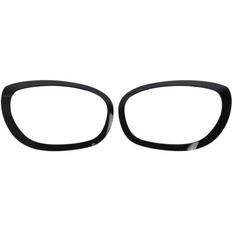 1 paire d'anneaux de garniture de phare 51138739351, lunette noire de remplacement pour Cooper F60 Countryman 2017 à 2021