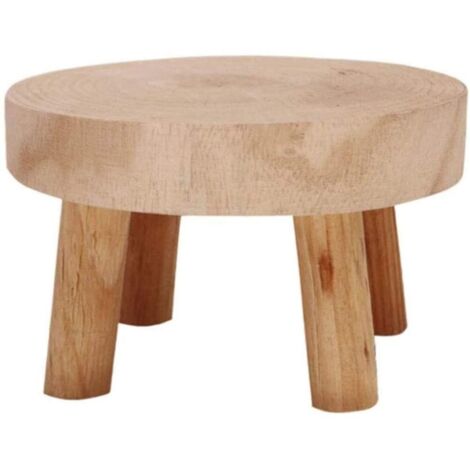 Support de plante d'intérieur en bois Mini support de pot de fleurs tabouret en bois support de pot de fleurs en bois