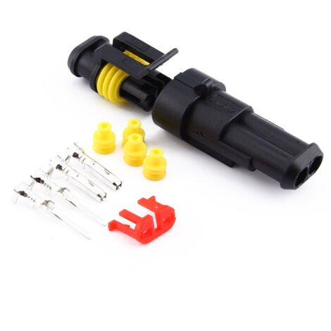 Connecteur de faisceau de câbles électrique Keenso, prise étanche à 2 broches pour moto, scooter, voiture, camion et quad