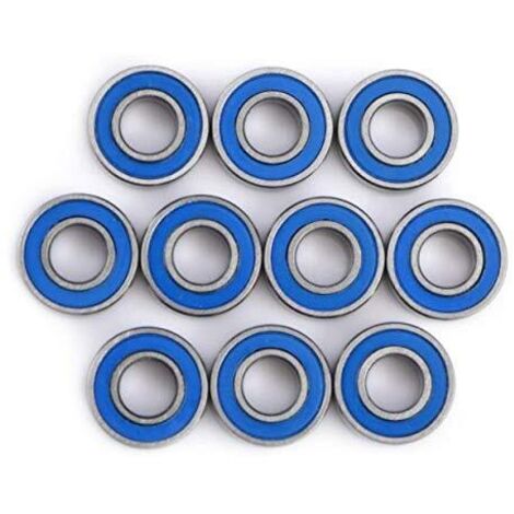 10Pcs Roulements à Billes MR115-2RS Double Blindage en Acier Miniature Coussinet 5x11x4mm