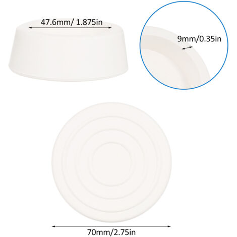 Lot de 2 embouts de protection en caoutchouc pour échelle de piscine extérieure enterrée, compatibles avec les tubes d'échelle de piscine standard de 1,9 pouce.
