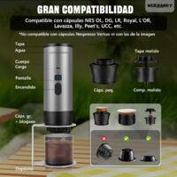 Machine à Café Portable de Voyage,Chauffage Rapide 3 En 1 Cafetiere Portable 12V, Auto-Chauffage de 4 à 6 Minutes, Grandes Capsules, Café Moulu, Pour Le Camping, Bureau, Maison, Voiture,Cendre Machine à Café Portable de Voyage,Chauffage Rapide 3 En 1 Cafetiere Portable 12V, Auto-Chauffage de 4 à 6 Minutes, Grandes Capsules, Café Moulu, Pour Le Camping, Bureau, Maison, Voiture,Cendre