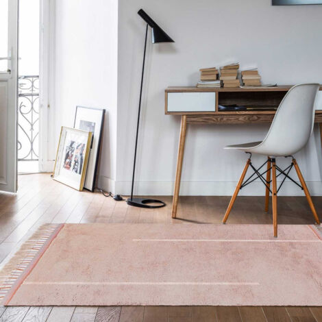 Tapis rectangulaire lavable 120 x 160 cm modèle Happy (1/3)