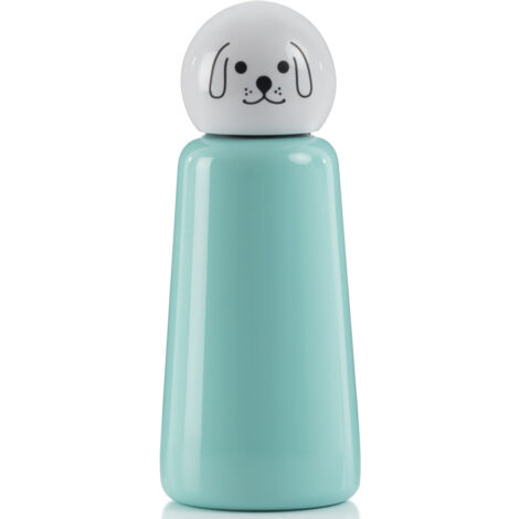 Gourde enfant en Inox 300 mL coloris bleu et blanc - motif chien (1/5)