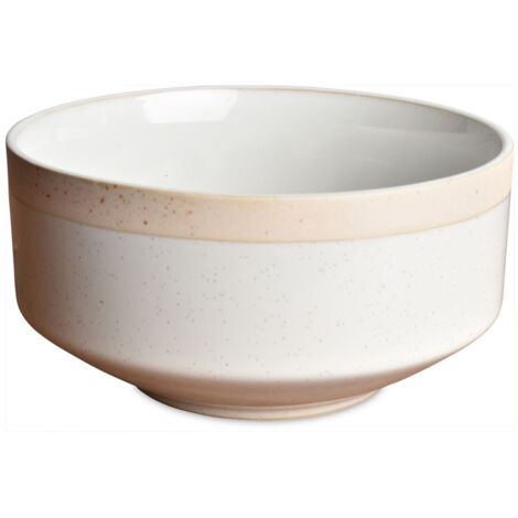 Coupelle en grès naturel blanche D15.5cm (1/5)