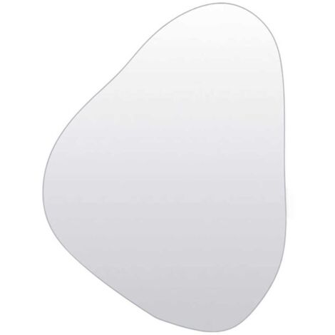 Miroir forme Organique en verre clair à accrocher au mur (1/4)