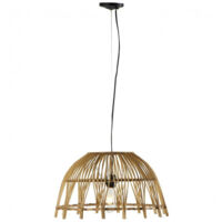 Suspension Bambou Ibiza vendue avec monture noire