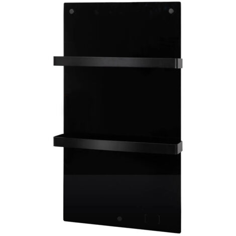 Eurom Sani 400 Comfort Panneau Infrarouge salle de bain 83.5x48.1cm Wifi 400watt Verre Noir