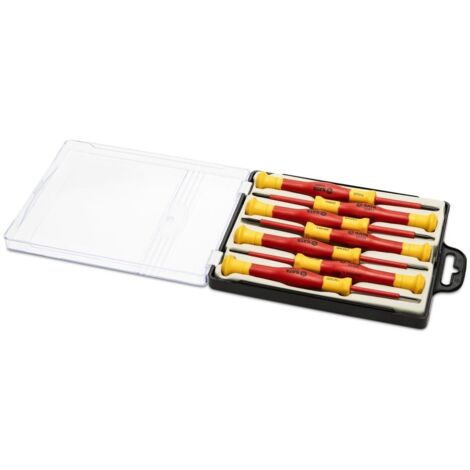 7 Tlg. Präzisions Elektronik-& Feinmechanik Schraubendreher Set VDE (1/3)