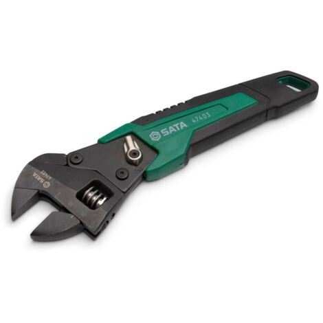 SATA ST47403 Clé à molette de Cliquet de 8 "L'échelle intégrée mesure les tailles métriques pour une identification rapide de Fixations.