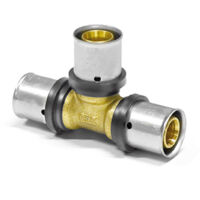 3 x THPRESS Pressfitting T-Stück gleiche Abgänge TH Kontur
