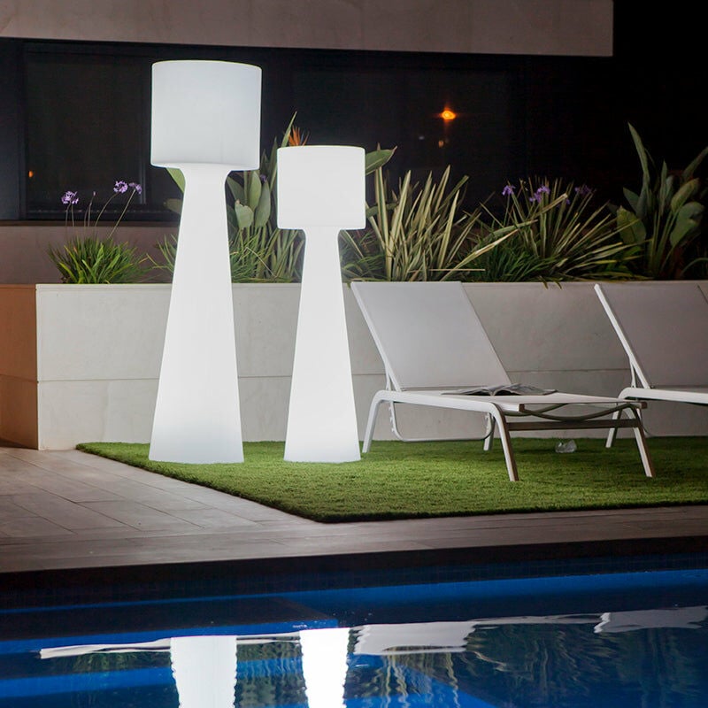 Grace Lámpara De pie exteriores 140 cm color blanco moovere 140cm outdoor luz