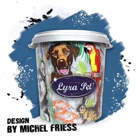 50 pcs. Lyra Pet® Gourmet Boulettes de mésanges sans coquille sans filet à 80 g dans un tonneau de 30 L