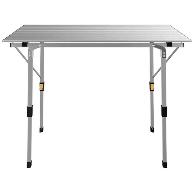CampAir Table de Camping Pliante en Aluminium Taille Medium 80 x 60 x 71 cm Blanche