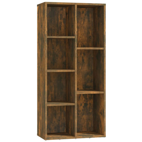 Armoire à livres Chêne fumé 50x25x106 cm