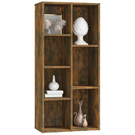 Armoire à livres Chêne fumé 50x25x106 cm