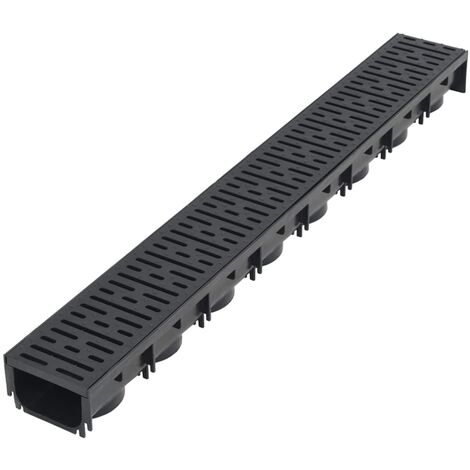 Caniveau de drainage 2 pcs Plastique 2 m