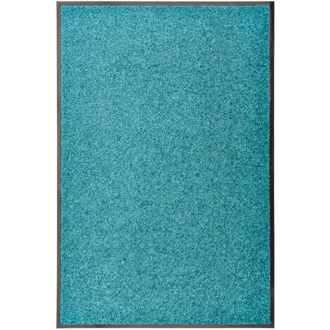 Paillasson lavable Cyan 60x90 cm