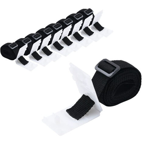 Fixations de rouleau de couverture de piscine 8 pcs 1,8 m