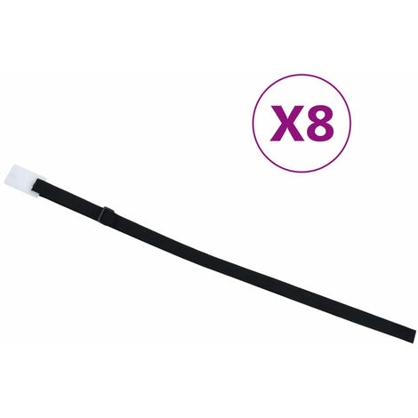 Fixations de rouleau de couverture de piscine 8 pcs 1,8 m