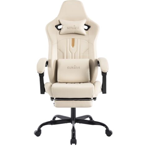 Dowinx - Chaise Gaming - Ergonomique - Avec Support Lombaire De Massage