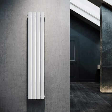SONNI Design Heizkörper Flachheizkörper Paneelheizkörper Weiß Einlagig 1600x311mm Vertikal