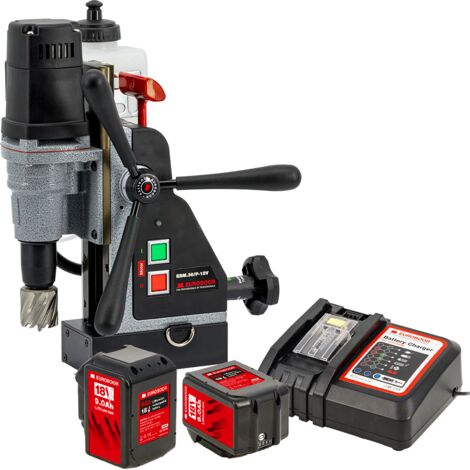 Euroboor EBM.36/P-18V 9Ah EU Akku-Magnetbohrmaschine, kompatibel mit Makita, für Metall, 36mm Bohrdurchmesser - Batterie und Ladegerät nicht inklusive (1/5)