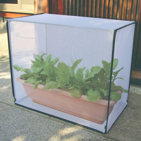 Fine Mesh Plant Protection Cover for Patio Pots, Planters & Balcony 75x40x60cm (Pack of 2)