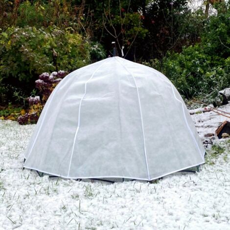 GardenSkill Garden Fleece Plant Frost Protection Cover 1.2 x 0.75m - 50GSM Horticultural Winter Jacket Cloche Dome for Pot Planter Raised Bed Flower + Pegs, Support Stake, Connector (1.2x0.75m Pk 2)