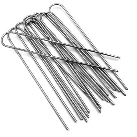 GardenSkill Garden Frost Protection Sheet 2x6m + 10 U-Pins, 50GSM Horticultural Fleece Winter Plant Shrub Cover + 22cm Steel Pegs