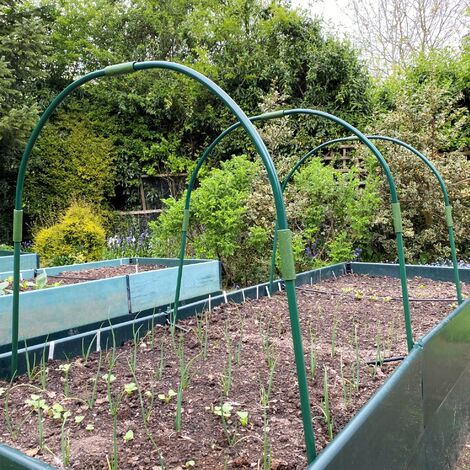 Extendable Metal Garden Tunnel Hoops for Netting & Grow Houses - Large, Pack of 5