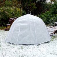 GardenSkill Garden Fleece Plant Frost Protection Cover 1.2 x 0.75m - 50GSM Horticultural Winter Jacket Cloche Dome for Pot Planter Raised Bed Flower + Pegs, Support Stake, Connector (1.2x0.75m Pk 2)