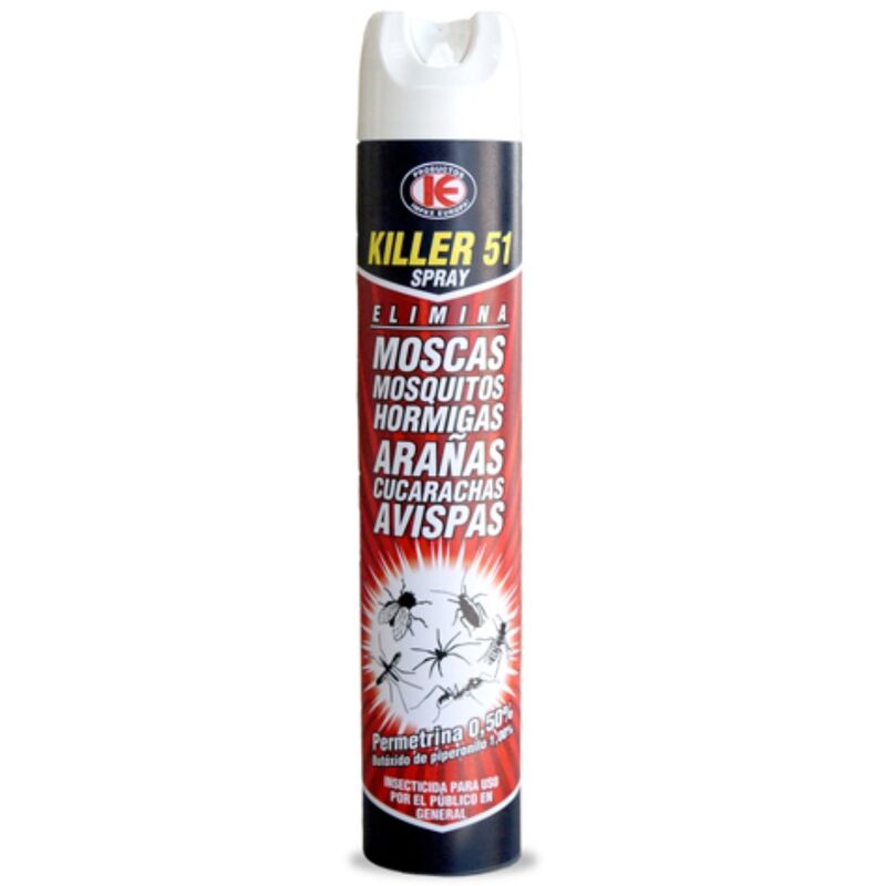 Killer 51 Spray Insecticida Total c/Permetrina - Bote 750 ml