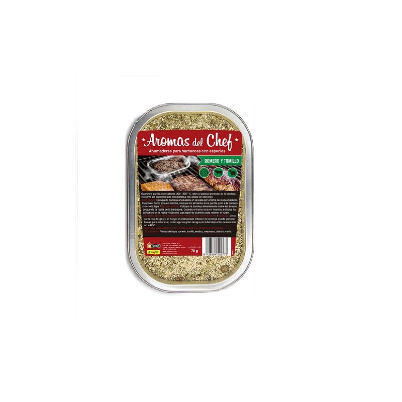 Ahumadores para Barbacoa con Romero y Tomillo - Aromas del Chef FLOWER - 70 gr