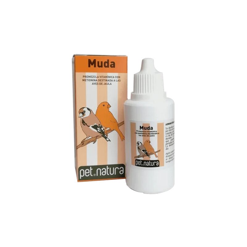 PETNATURA MUDA 25 ml Suplemento alimenticio para pájaros.