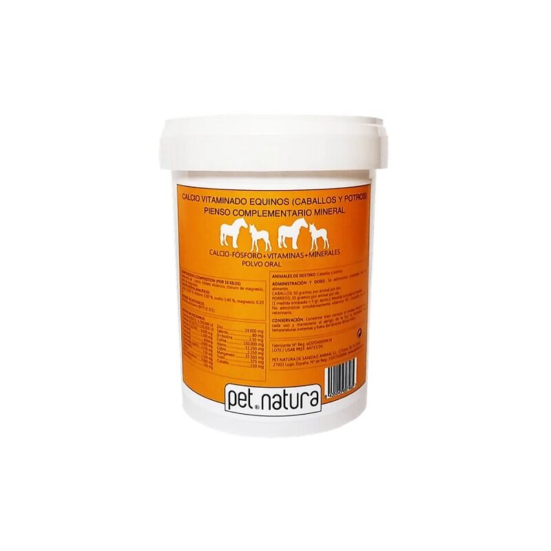 PETNATURA CALCIO VITAMINADO EQUINOS 500 gr