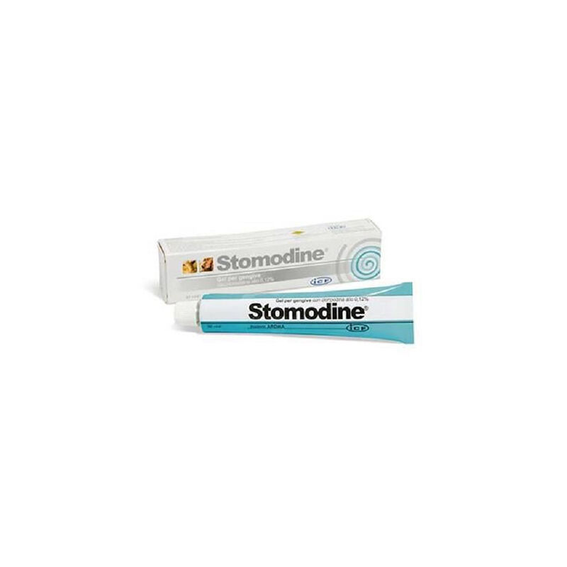 ICF STOMODINE Gel Antiséptico Bucal para perros y Gatos, 30 gr