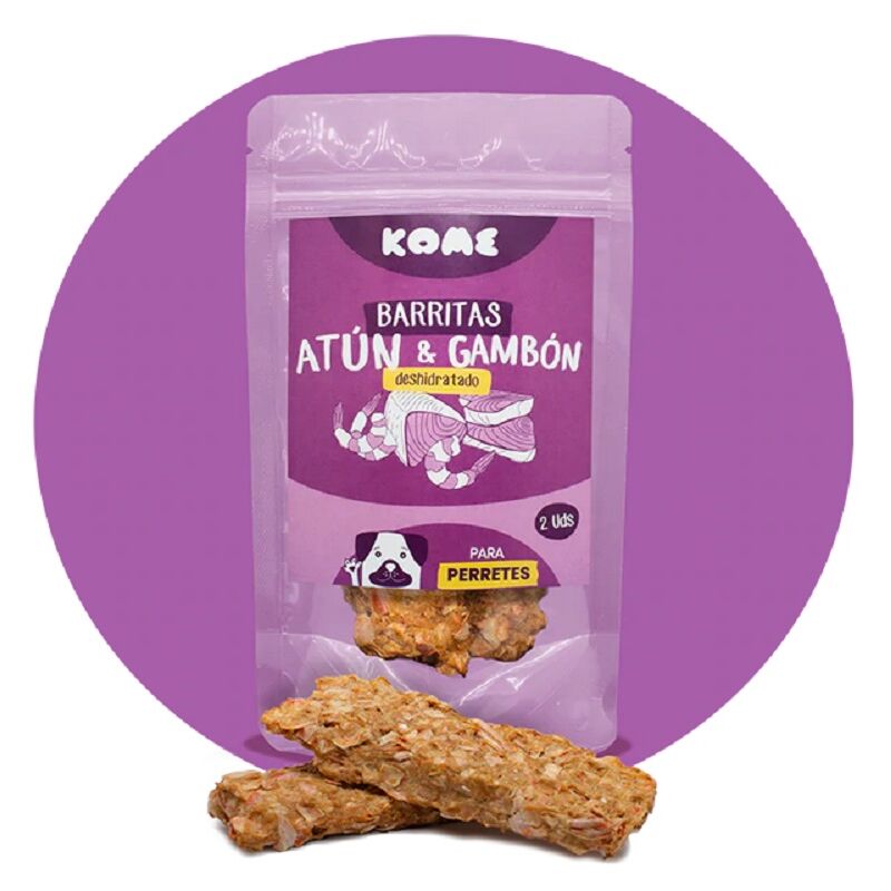 KOME Barrita Atún y Gamba PERROS 50 gr (2 Uds)