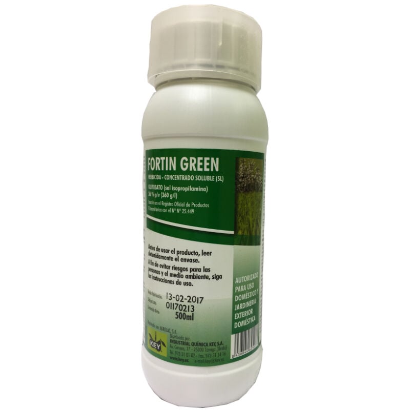 Fortin Green (JED) Herbicida Total Sistémico, 500 cc.