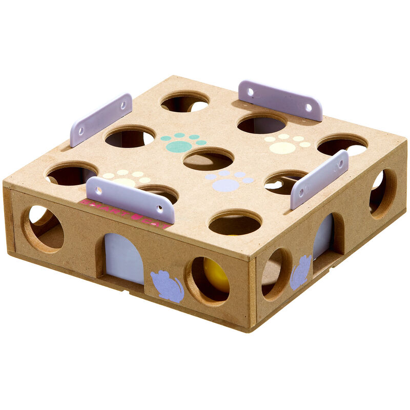 K SMART CAT - ACTIVITY BOX 6 X 22 X 22 CM JUGUETE PARA INTELIGENCIA CON PELOTA SONAJERO