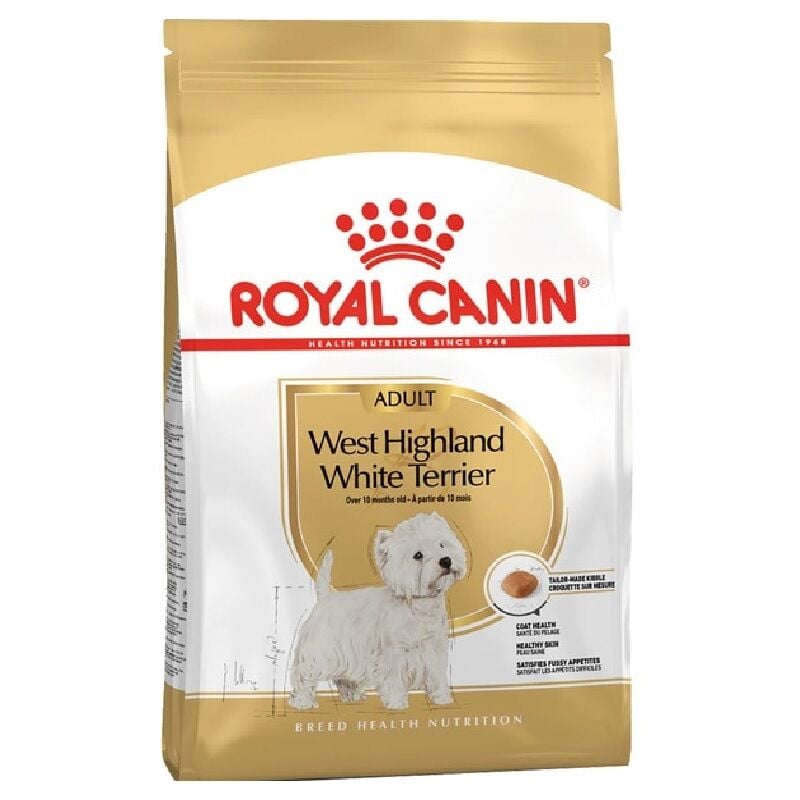 Pienso ROYAL CANIN WEST HIGHLAND WHITE TERRIER ADULT perros adultos y maduros (A partir de 10 meses) - 1,5Kg