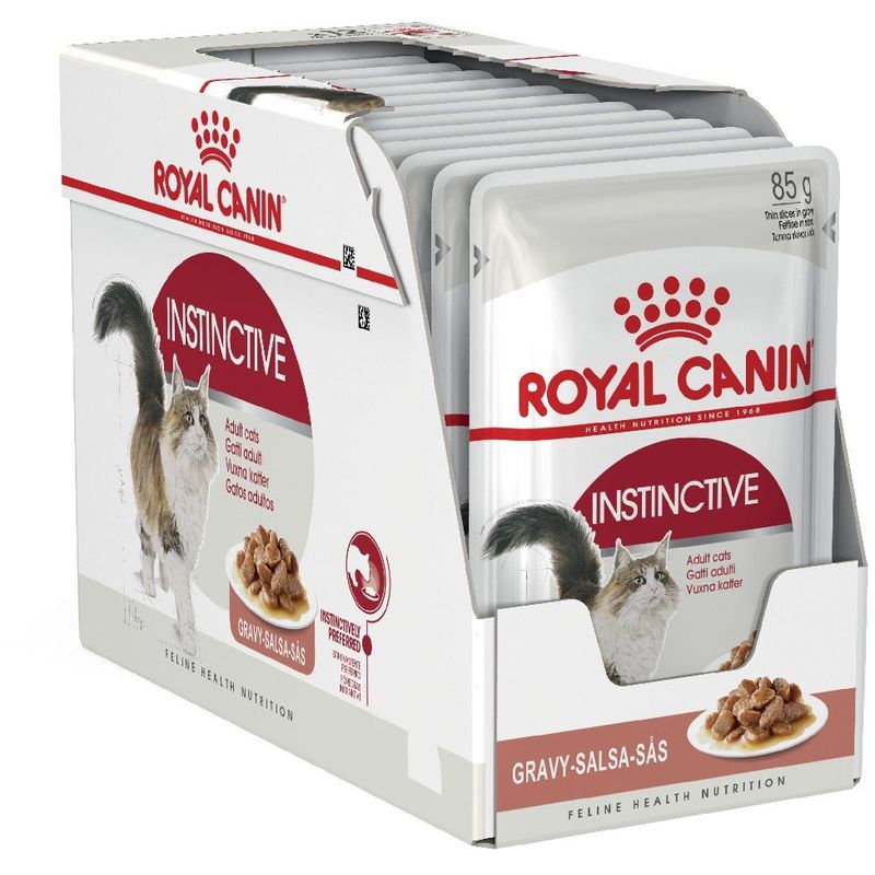 ROYAL CANIN INSTINCTIVE 85g (Salsa) para gatos a partir de 1 año de edad - 12 Sobres 85g