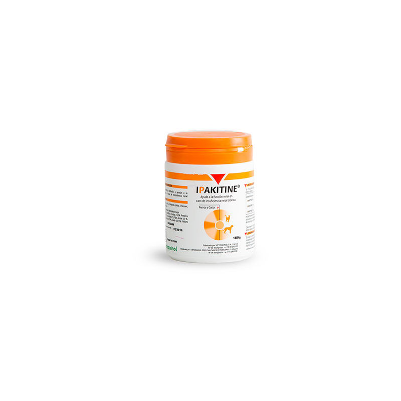 Ipakitine 180 Gr suplemento renal para gatos y perros. complemento alimenticio 180g