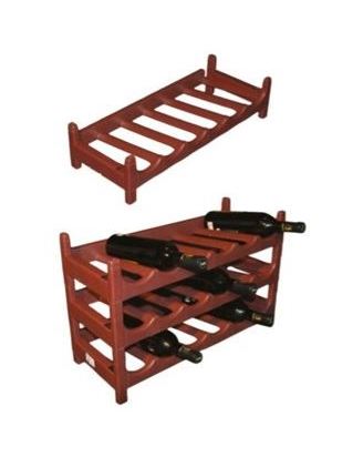 Botellero Terracota Apilable para vinos, bebidas y botellas de vidrio o plástico 60 x 25 x 13,5 cm