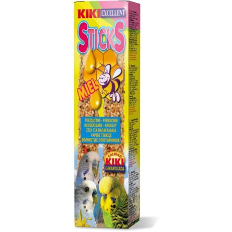Kiki Stick Periquitos con Miel - 60 gr (2 Barritas de 30 gr)