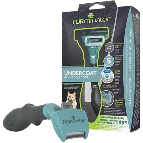 Furminator Undercoat Cepillo Gatos Pelo Largo - Talla S ( 4,5 (1/4)